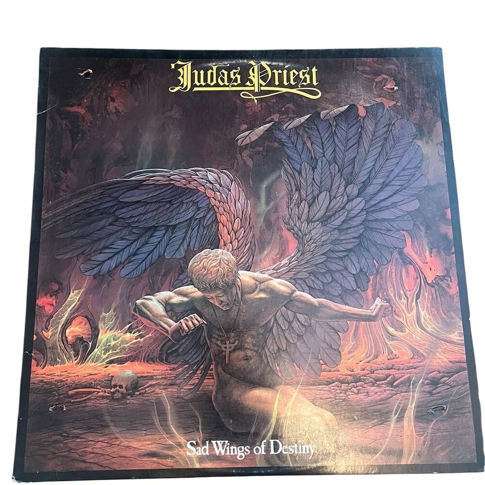Judas Priest Sad Wings of‎ Destiny LP Vinyl Record Heavy Metal 1976